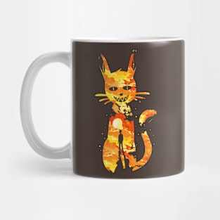 cat on fire Mug